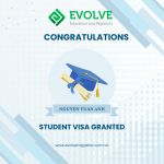 Ch&uacute;c mừng em Nguyễn Tuấn Anh đ&atilde; nhận được Visa du học nghề &Uacute;c